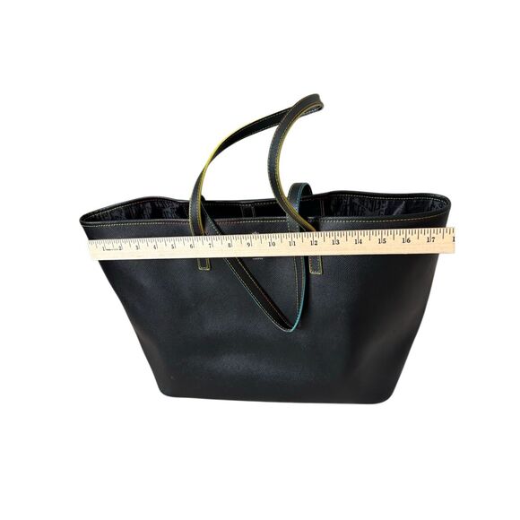 Kurt Geiger London Black Neon Multicolor Leather Richmond Tote Black - Picture 6 of 15